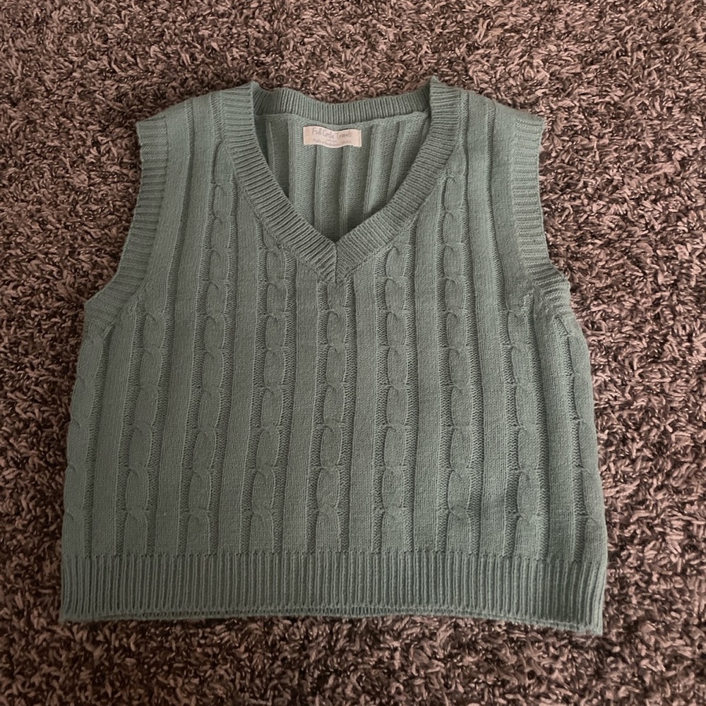 Full Circle Trends Sage Green Vest